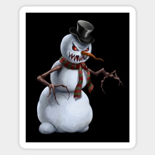 Super Scary Snowman Magnet